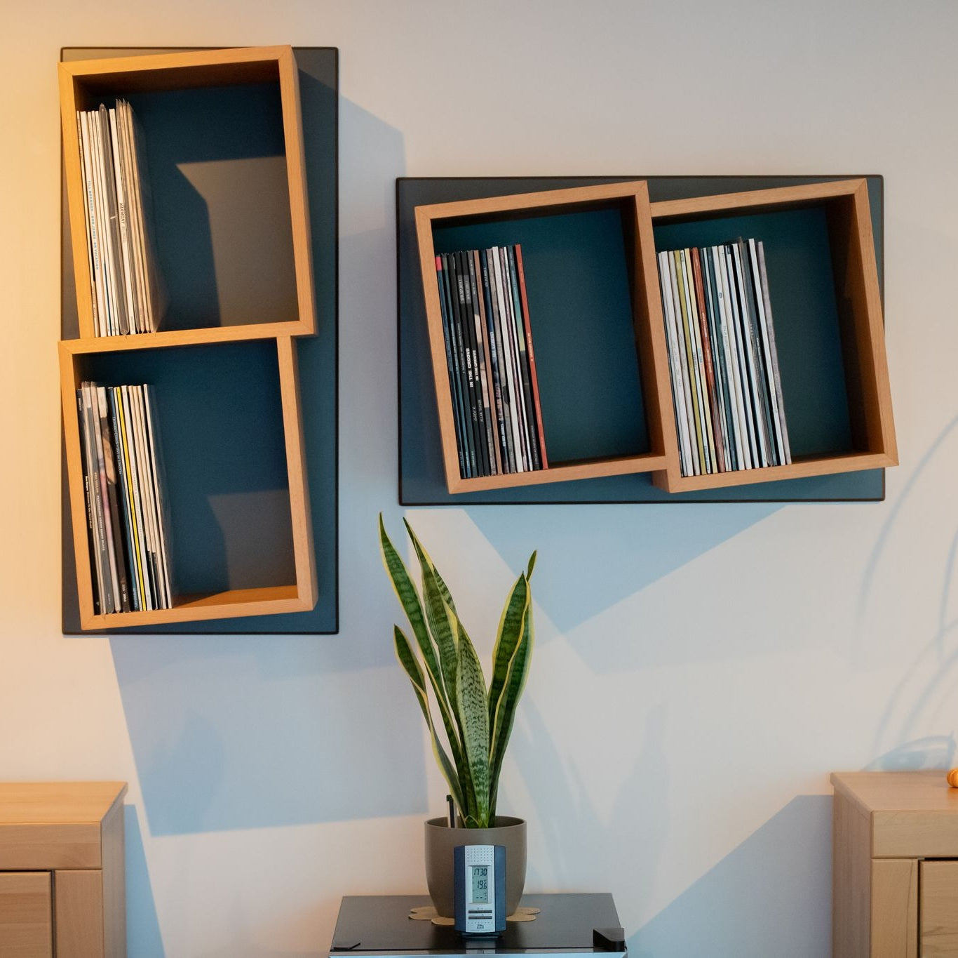 Sinfonic Audio wall-mounted record rack – 2 compartments