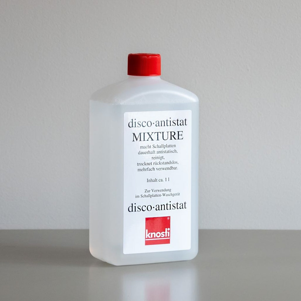 Fles Knosti Disco-Antistat Mixture van 1 liter voor het reinigen en antistatisch maken van lp’s